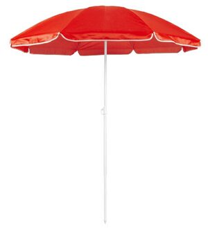 Rode strand parasol van nylon 150 cm
