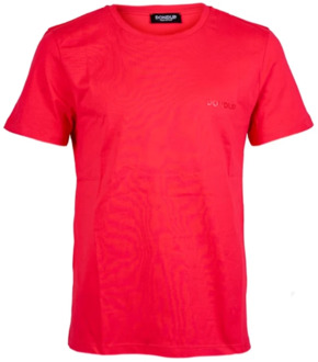 Rode T-shirts en Polos Dondup , Red , Heren - 2Xl,Xl