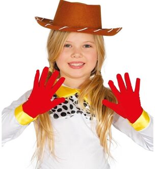 Rode verkleed handschoenen voor kinderen