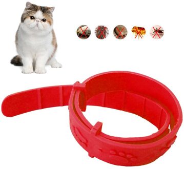 Rode Verstelbare Outdoor Halsband Anti Vlo Hals Kraag Beschermende Neck Strap Pet Halsband Kat Levert Huisdier Accessoires