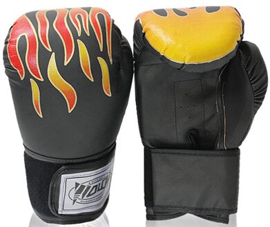 Rode Vlam Hutu Bokshandschoenen Voor Volwassenen En Kinderen Cartoon Sanshou Handschoenen Voor Boksen Training Handschoenen En Vuist Covers Zilver