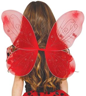 Rode vlindervleugeltjes voor meisjes