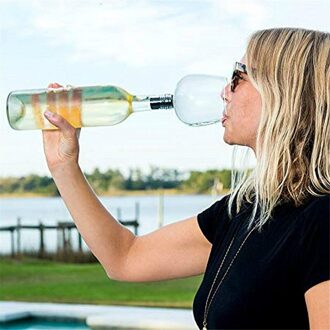 Rode Wijn Champagne Glas Cup Met Siliconen Afdichting Drinken Direct Van Fles Crystal Bril Cocktail Mok Direct Drinken Glas