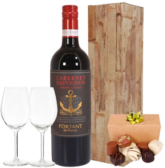 Rode wijn wijnglazen 150 gram bonbons