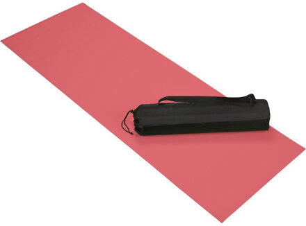 Rode yoga/fitness sportmat 60 x 170 cm - Fitnessmat Rood