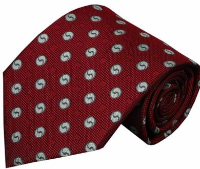 Rode zijden stropdas Albenga 01