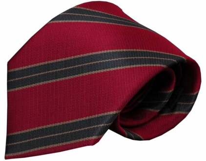 Rode zijden stropdas Dura 01 grijs