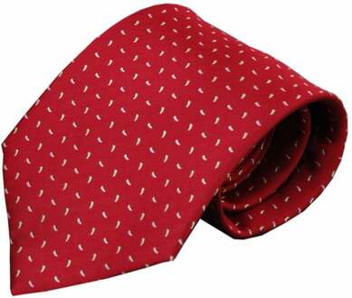 Rode zijden stropdas Ferro 01