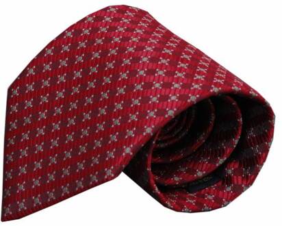 Rode zijden stropdas Livorno 01 groen