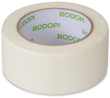 Rodopi® Schilders Tape / Afplaktape Wit - 50mmx50m - 1 rol