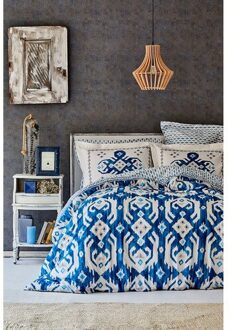 Roe Thuis Neos Blauw Katoen Dubbele Persoonlijkheid Dekbedovertrek Set