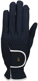Roeckl Handschoenen  Bi Lined Lona - Dark Blue - 6.5