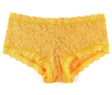 Roed boy short Oranje - XS