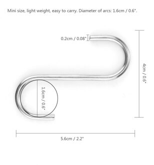 Roestvrij Douchegordijn Ringen Rvs Badkamer Keuken Pot Pan Hanger Zware Roller Dubbele Glide Douche Haken type A 10stk