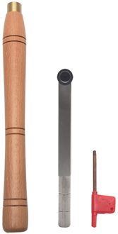 Roestvrij Home Insert Cutter Houtbewerking Hout Draaien Tool Slijpen Ronde Blad Praktische Carpenter Met Handvat Beitel Draaibank