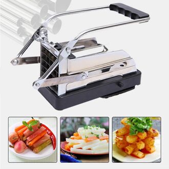 Roestvrij Staal Aardappel Chip Maken Tool Thuis Handmatige Frieten Slicer Cutter Machine Franse Fry Aardappel Snijmachine