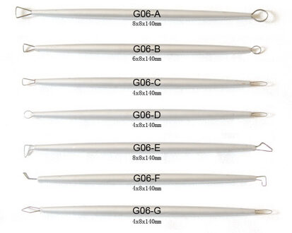 Roestvrij Staal Aluminium Polymeer Klei Gereedschap Aardewerk Keramische Sculpting Gereedschap Carving Draad End Lint Gereedschap 14 hoofd
