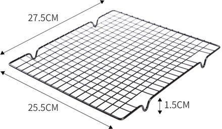 Roestvrij Staal Anti-aanbak Koeling Rack Cooling Draad Rooster Bakplaat Voor Biscuit/Cookie/Pie/Brood/cake Bakken Rack Plank M