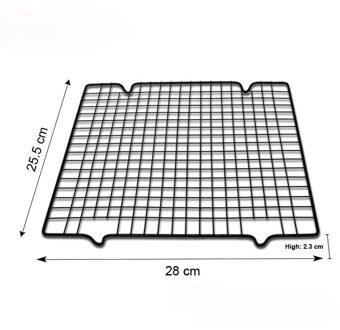 Roestvrij Staal Anti-aanbak Koeling Rack Cooling Grid Bakplaat Voor Biscuit/Cookie/Pie/Brood/Cake Bakken rack 41x24.5cm
