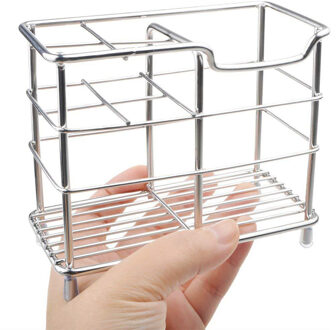Roestvrij Staal Badkamer Tandenborstelhouder Tandenborstel Mok Tandpasta Magazijnstelling Scheermes Stand Badkamer Organizer