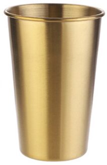 Roestvrij Staal Bier Cup, Sap Cup, Proof Cup, Huishoudelijke Enkele Laag Handy Cup, koffie Koud Drankje Cup gouden