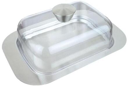 Roestvrij Staal Boter Box Restaurant Benodigdheden Snack Schotel Kaas Tool Opslag Keeper Lade Met Deksel Anti Roest Keuken Servies groot button