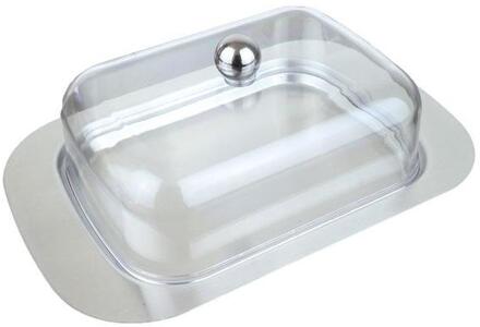 Roestvrij Staal Boter Box Restaurant Benodigdheden Snack Schotel Kaas Tool Opslag Keeper Lade Met Deksel Anti Roest Keuken Servies klein button