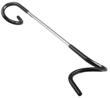 Roestvrij Staal Camping Haak Lamp Opknoping Pole Hanger Outdoor Camping Apparatuur Draagbare BV789 zwart