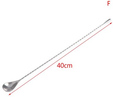 Roestvrij Staal Cocktail Bar Spiraal Patroon Drink Shaker Muddler Roerder Twisted Mengen Lepel Keuken Servies Bar Tool 6