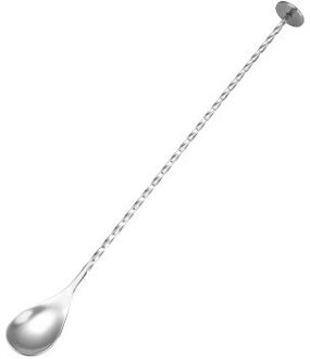 Roestvrij Staal Cocktail Bar Spiraal Patroon Drink Shaker Stirrer Twisted Mengen Lepel Keuken Servies Bar Gereedschap