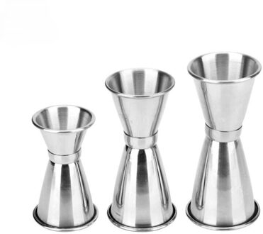 Roestvrij Staal Cocktail Shaker Wijn Meet Cup Dual Shot Drink Geest Meet Jigger Keuken Gadgets S(68MM)