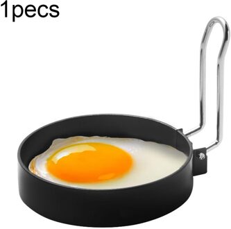 Roestvrij Staal Ei Bakken Ring Metalen Cirkel Vorm Gebakken Poach Pancake Mould Met Handvat Non Stick Gebakken Ei Mold Koken gereedschap 1stk