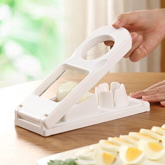Roestvrij Staal Ei Cutter 2 In 1 Ei Splitter Multifunctionele Fruit En Groente Snijden Keuken Accessoires Snijden Gadget