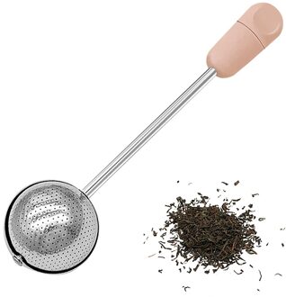 Roestvrij Staal Fijne Mesh Zeefje Meel Zeef/Shaker Poedersuiker/Bakken Zeef Hand Kleine Vergiet Zeef baker roze