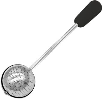 Roestvrij Staal Fijne Mesh Zeefje Meel Zeef/Shaker Poedersuiker/Bakken Zeef Hand Kleine Vergiet Zeef baker zwart