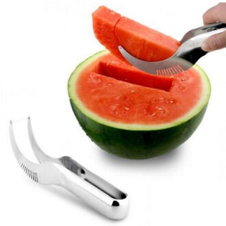 Roestvrij Staal Fruit Snijmachine Watermeloen Meloen Slicer Cutter Corer Server Splitter Watermeloen Cantaloupe