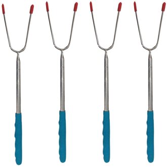 Roestvrij Staal Gegrilde Vlees Barbecue Vork Fruit Vork Dessert Vork Bbq Gereedschap Vlees Vorken Koken Bbq Motor Automatische Outdoor #41 BU