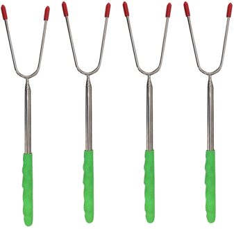 Roestvrij Staal Gegrilde Vlees Barbecue Vork Fruit Vork Dessert Vork Bbq Gereedschap Vlees Vorken Koken Bbq Motor Automatische Outdoor #41 GN