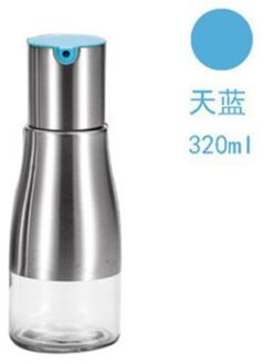 Roestvrij Staal Glas Olie Pot Lekvrij Olie Fles Praktische Sojasaus Azijn Fles Keuken Kruiden Sap Opslag Pot blauw