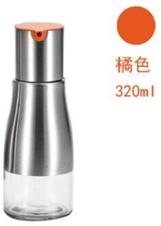 Roestvrij Staal Glas Olie Pot Lekvrij Olie Fles Praktische Sojasaus Azijn Fles Keuken Kruiden Sap Opslag Pot oranje