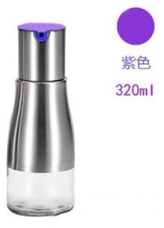 Roestvrij Staal Glas Olie Pot Lekvrij Olie Fles Praktische Sojasaus Azijn Fles Keuken Kruiden Sap Opslag Pot paars