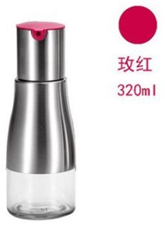 Roestvrij Staal Glas Olie Pot Lekvrij Olie Fles Praktische Sojasaus Azijn Fles Keuken Kruiden Sap Opslag Pot rood