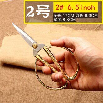 Roestvrij Staal Goud Naaien Schaar Korte Cutter Duurzaam Hoge Stalen Vintage Maat Schaar Voor Stof Craft Huishoudelijke Diy Tool 6.5duim 17x8.8cm