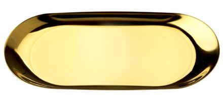 Roestvrij Staal Goud Opbergvak Fruit Snacks Sieraden Display Plaat Keuken Organizer Gereedschap Metalen Dessertbord Thuis Opslag goud-S