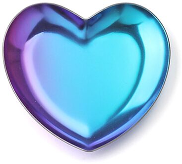 Roestvrij Staal Goud Opbergvak Fruit Snacks Sieraden Display Plaat Keuken Organizer Gereedschap Metalen Dessertbord Thuis Opslag hart-vormig-colorfu