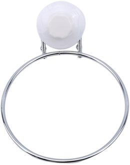 Roestvrij Staal Handdoek Bar Rack Ronde Badkamer Keuken Muur gemonteerde Handdoek Gepolijst Rack Holder Zuignap Badkamer Organizer