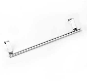 Roestvrij Staal Handdoek Hanger Rack Badkamer Plank Muur Lange Haak Bar Kast Deur Opknoping Houder Huishouden Keuken Accessoires 36CM