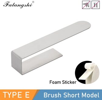 Roestvrij Staal Handdoek Opslag Houder Punch Gratis Zwart Handdoekenrek Hanger Badkamer Papier Houder WB8711 Brush kort-sticker