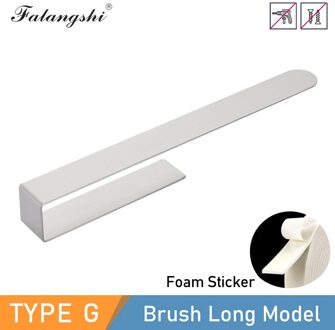 Roestvrij Staal Handdoek Opslag Houder Punch Gratis Zwart Handdoekenrek Hanger Badkamer Papier Houder WB8711 Brush lang-sticker