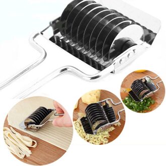 Roestvrij Staal Handmatige Pasta Antislip Handvat Cutter Persmachine Noodle Cut Sjalot Cutter Spaetzle Pastry Tool Voor Keuken